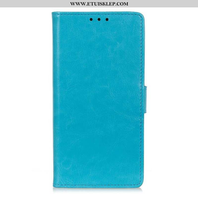 Etui Folio do Poco M4 Pro 5G Błyszczący Efekt Skóry